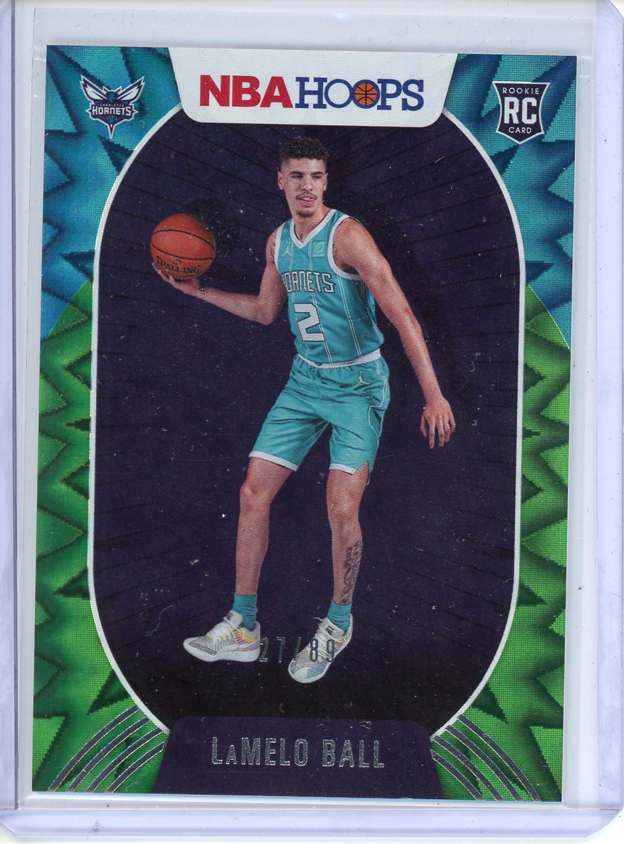 2020-21 Hoops LaMelo Ball Rookie Teal Explosion /89 No. 223