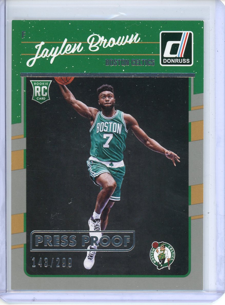 2016-17 Donruss Jaylen Brown Rookie Press Proof /299 No. 153