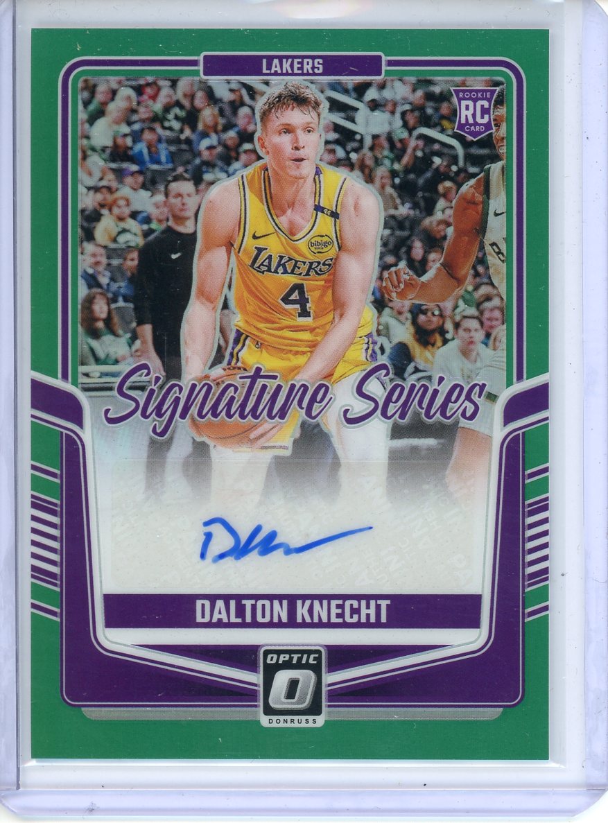 2024-25 Donruss Optic Dalton Knecht Rookie Signature Series Auto /49 No. SS-KNT