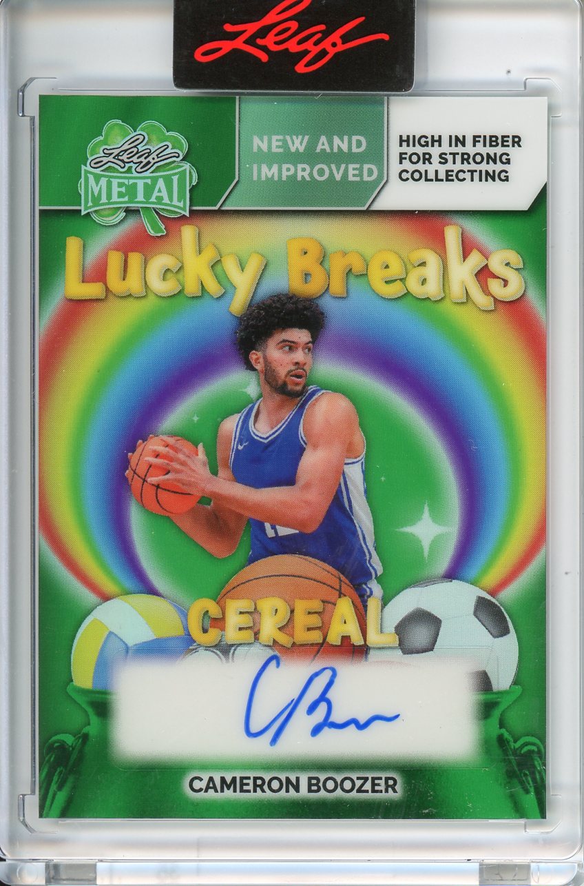 2026 Leaf Metal St. Patrick's Day Lucky Breaks Cameron Boozer Auto /3