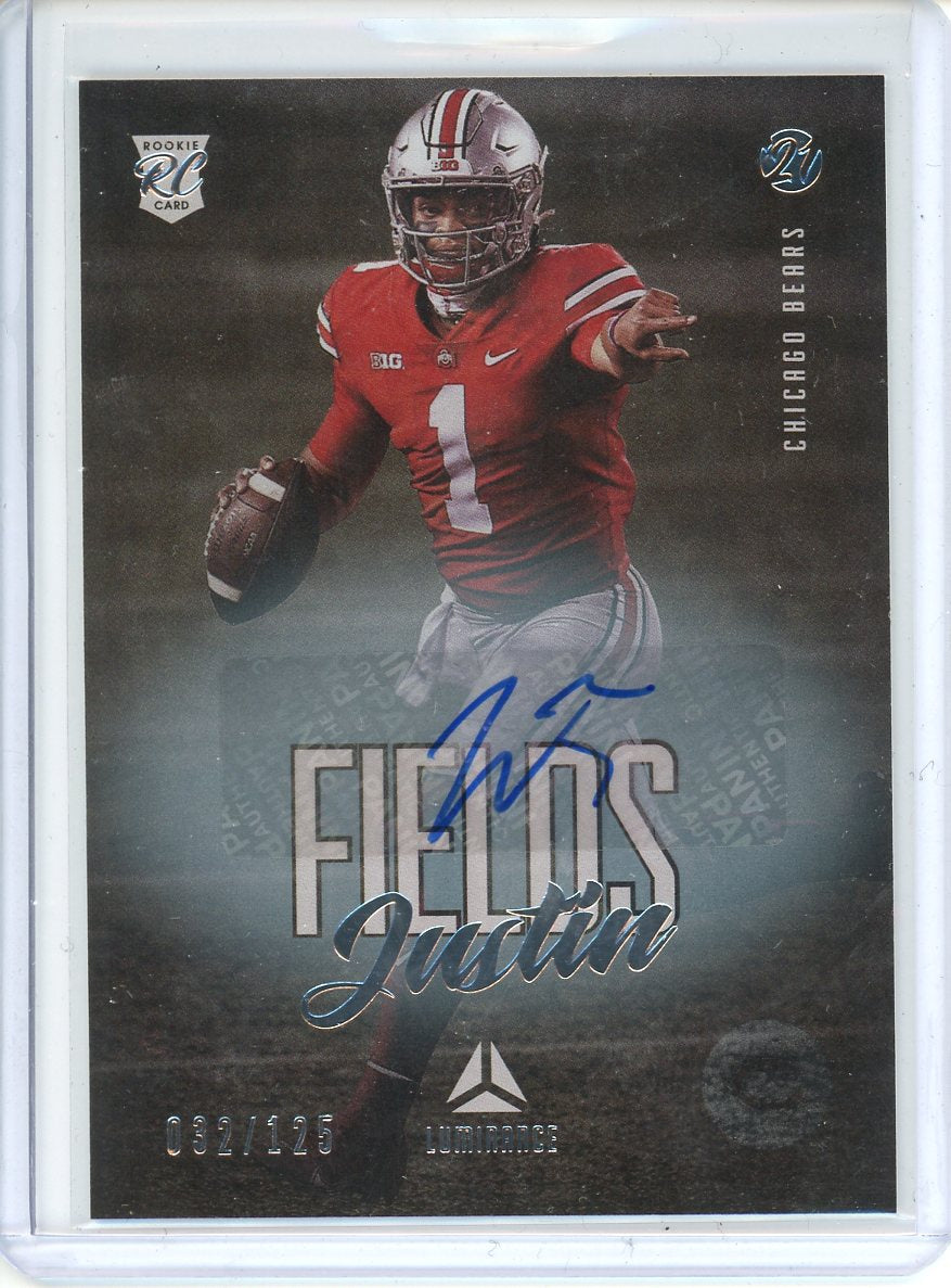 2021 Luminance Football Justin Fields Rookie Auto /125