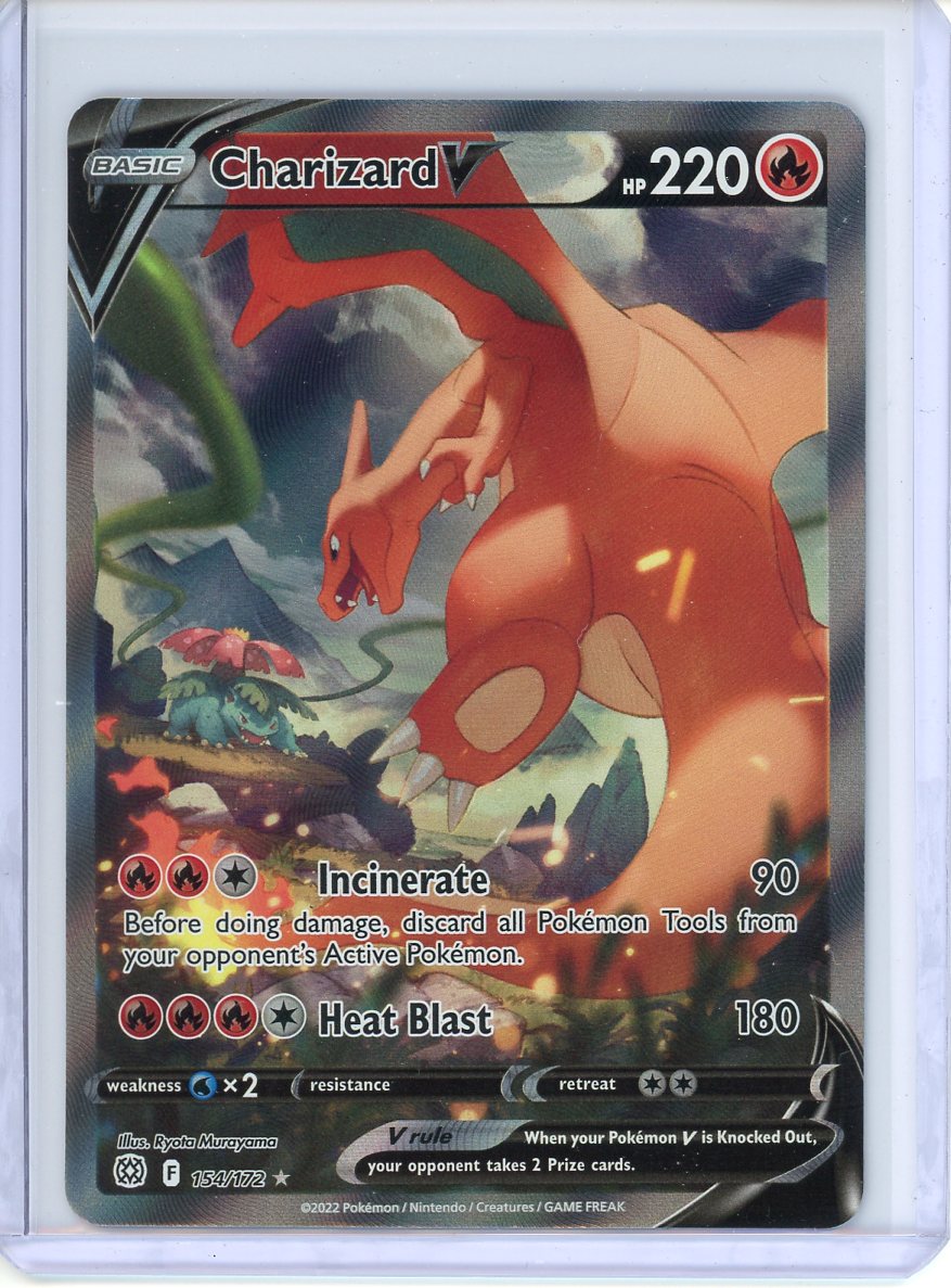 Charizard V Pokemon Card (Brilliant Stars 154/172) Alternate Full Art