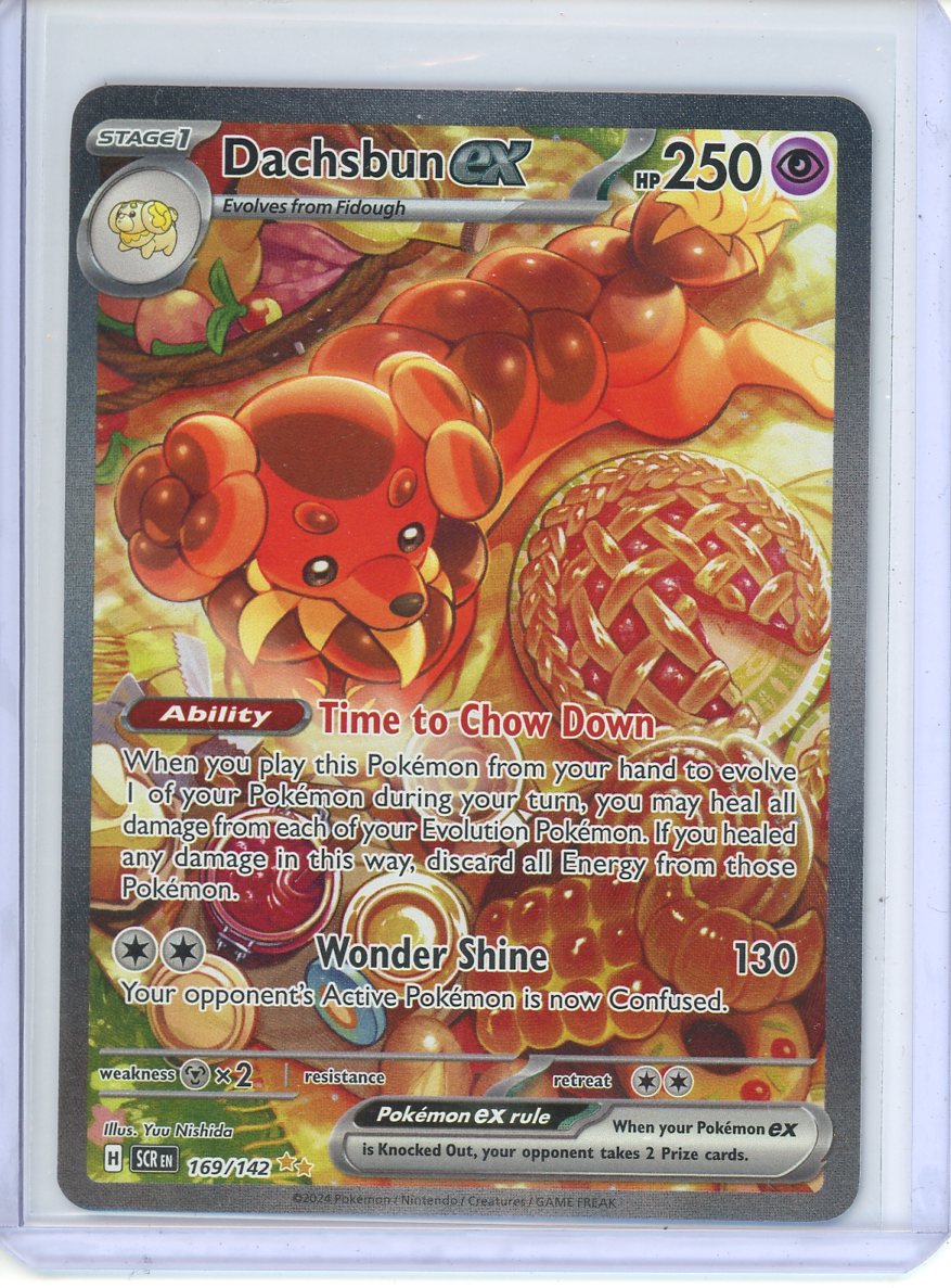 pokemon card dachsbun ex Special Illustration Rare Unboxing Please use the attached photos provided for your own assessment Dachsbun EX PSA 9 2024