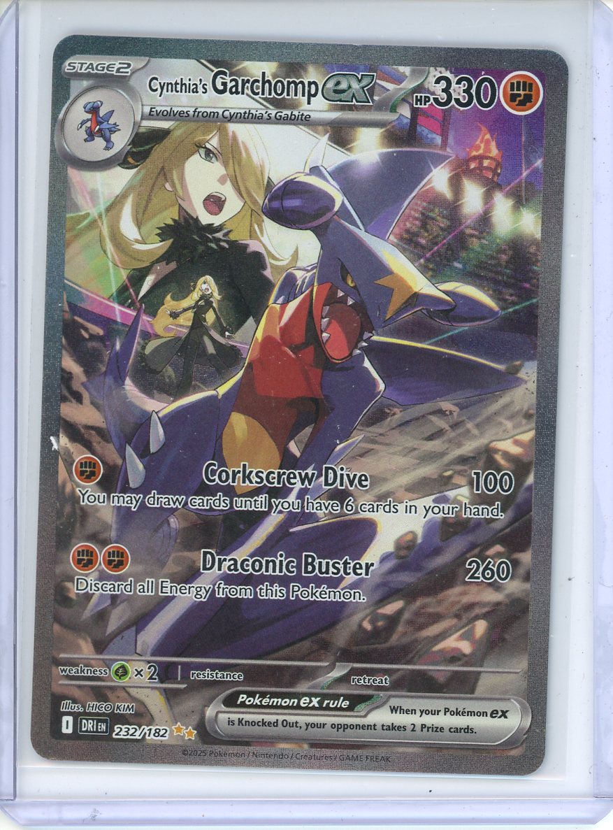 Pokemon Cynthia's Garchomp ex - 232/182 SIR
