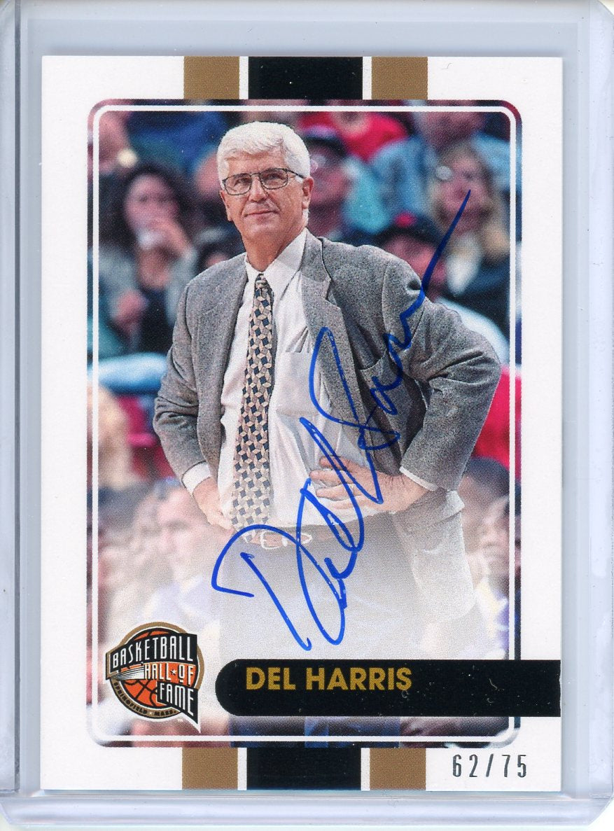 2025 Panini National Del Harris #DH Hall of Fame Auto /75