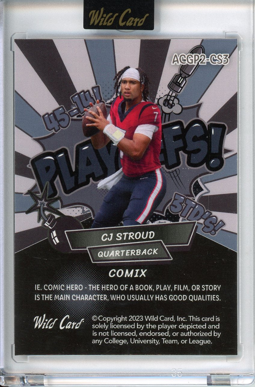 2023 Wild Card CJ Stroud Comix 24/25 ACGP2-CS3