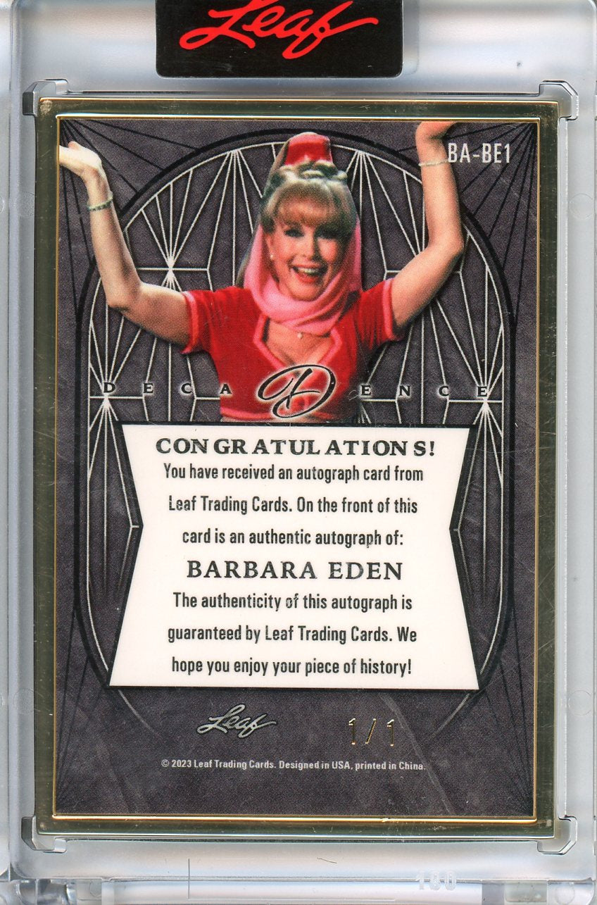 2023 Leaf Decadence Barbara Eden Gold Auto 1/1