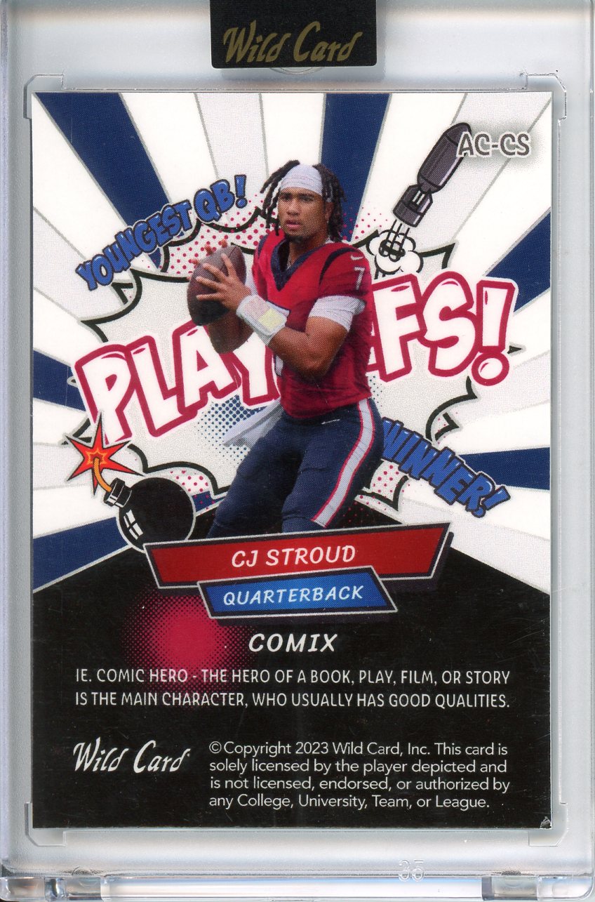 2023 Wild Card CJ Stroud Comix 22/25 AC-CS