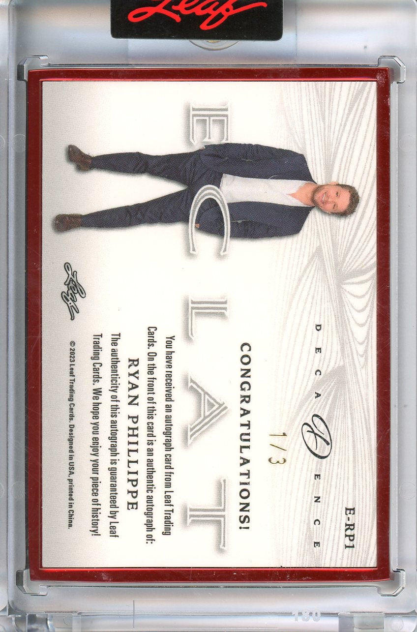 2023 Leaf Decadence Ryan Phillippe Eclat Red Auto /3