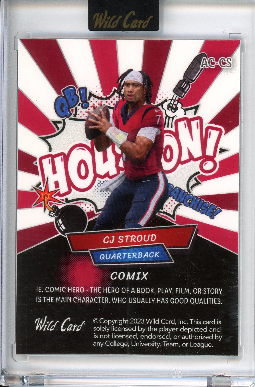 2023 Wild Card CJ Stroud Comix 5/40 AC-CS