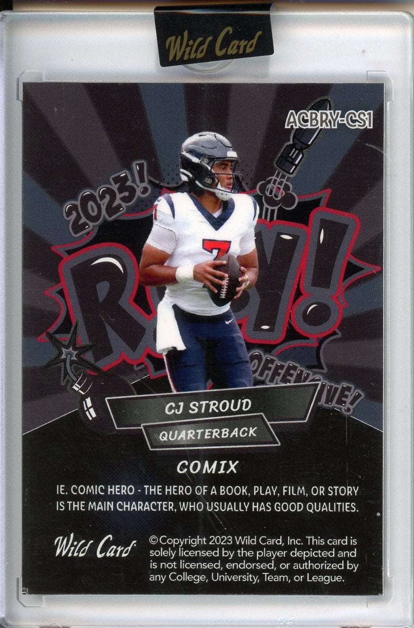 2023 Wild Card CJ Stroud Comix 1/18 ACBRY-CS1