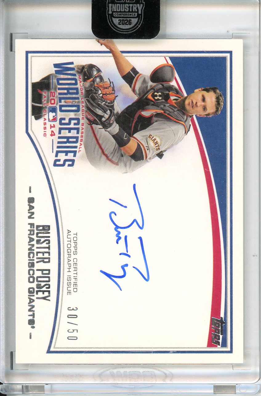 2026 Topps Industry Conference Buster Posey 2014 World Series Auto /50