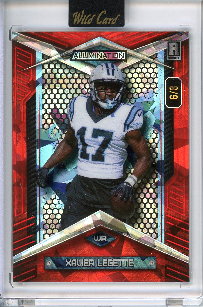 2024 Wild Card Alumination Xavier Legette RC #BC-XL Red Ice /8