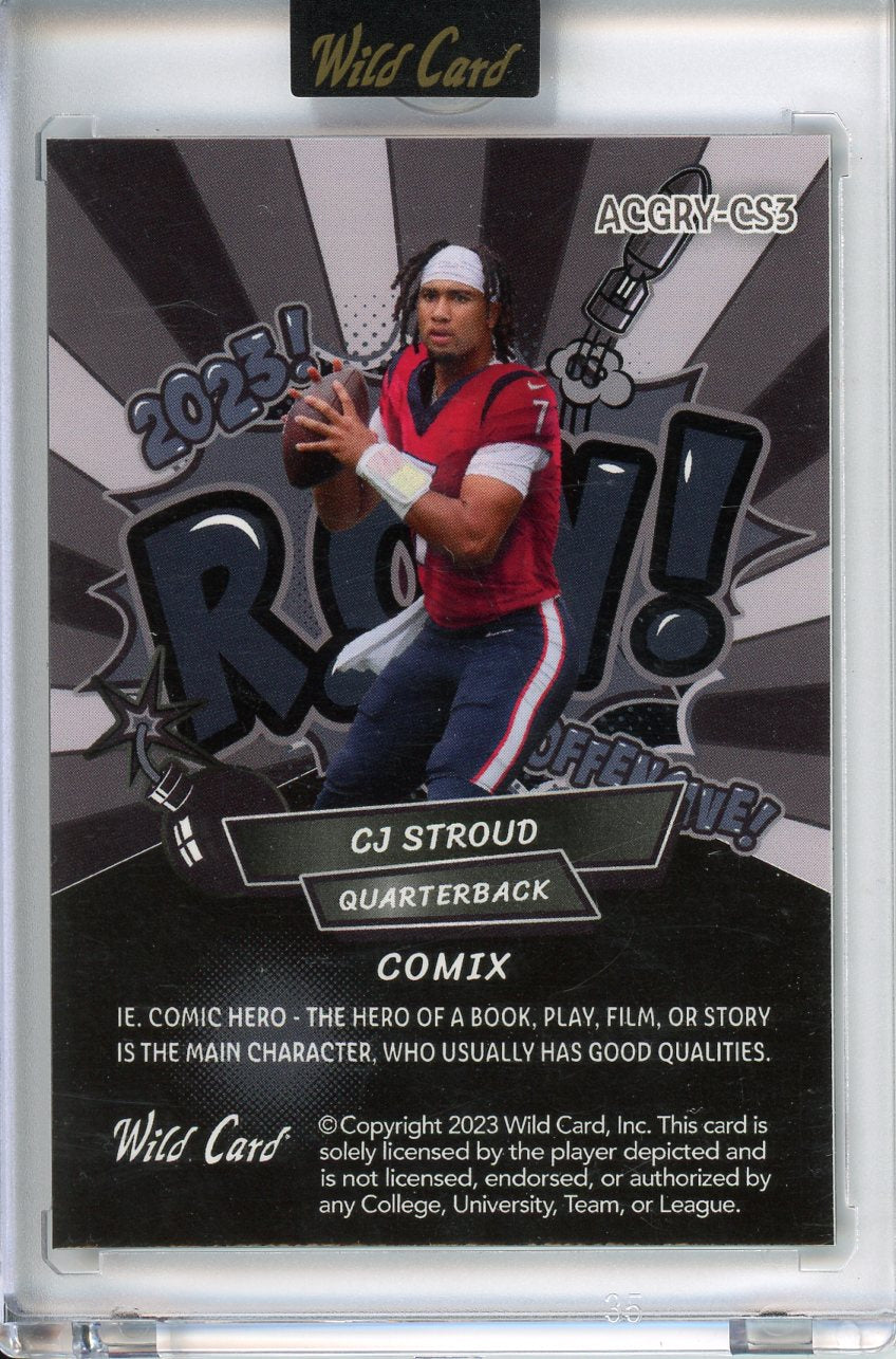 2023 Wild Card CJ Stroud Comix 5/7 ACGRY-CS3