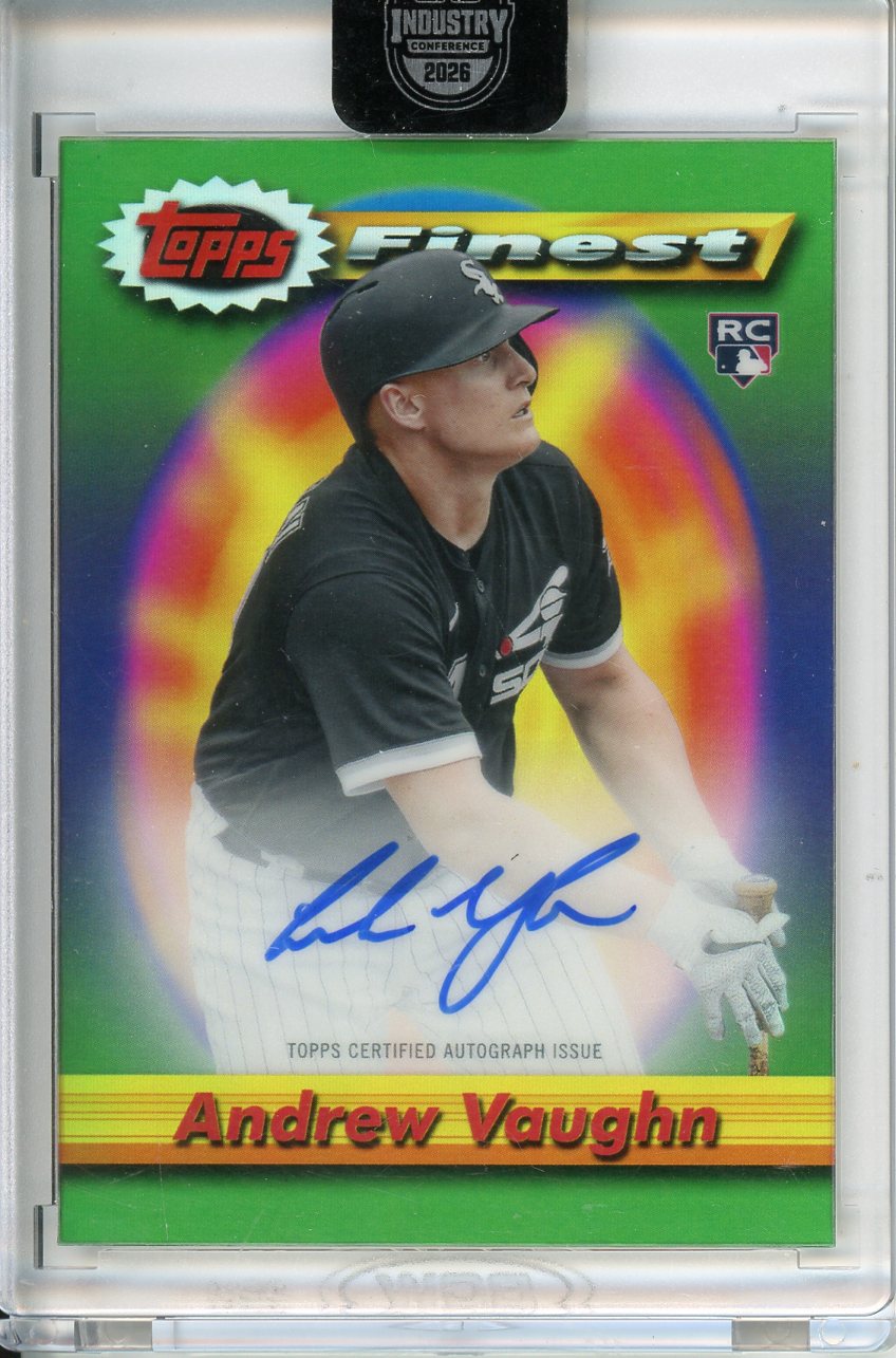 2026 Topps Industry Conference Andrew Vaughn Finest Flashbacks Rookie Auto /25