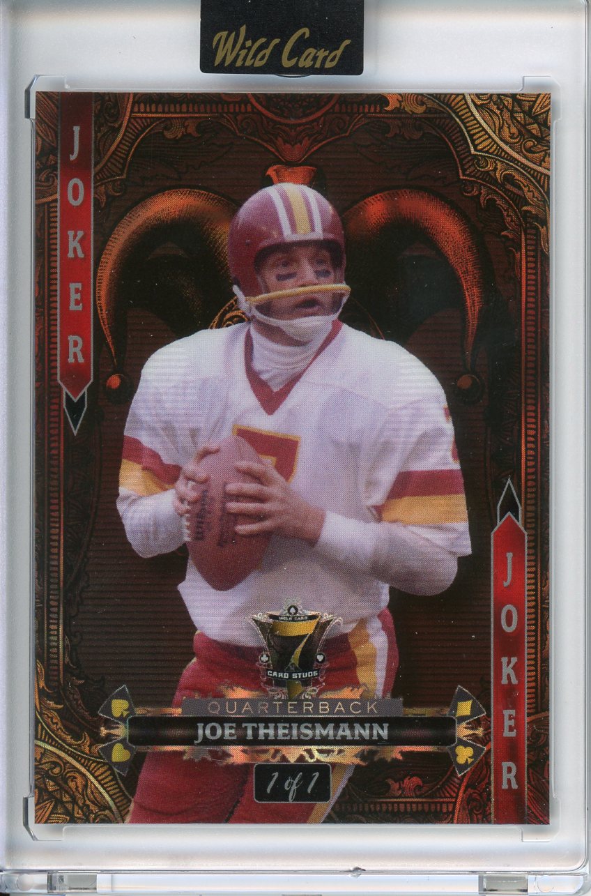 2024 Wild Card 7 Card Stud Joe Theismann Joker 1/1