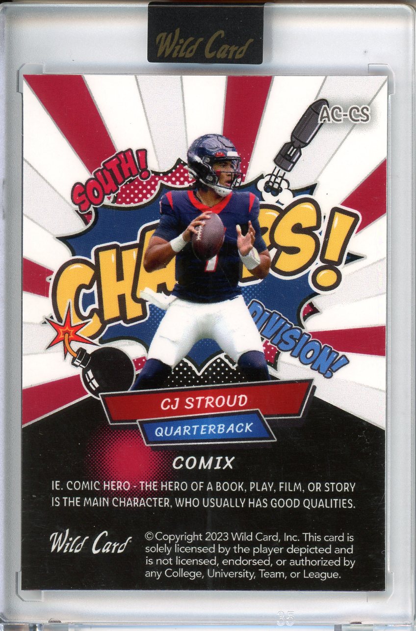 2023 Wild Card CJ Stroud Comix 8/35 AC-CS