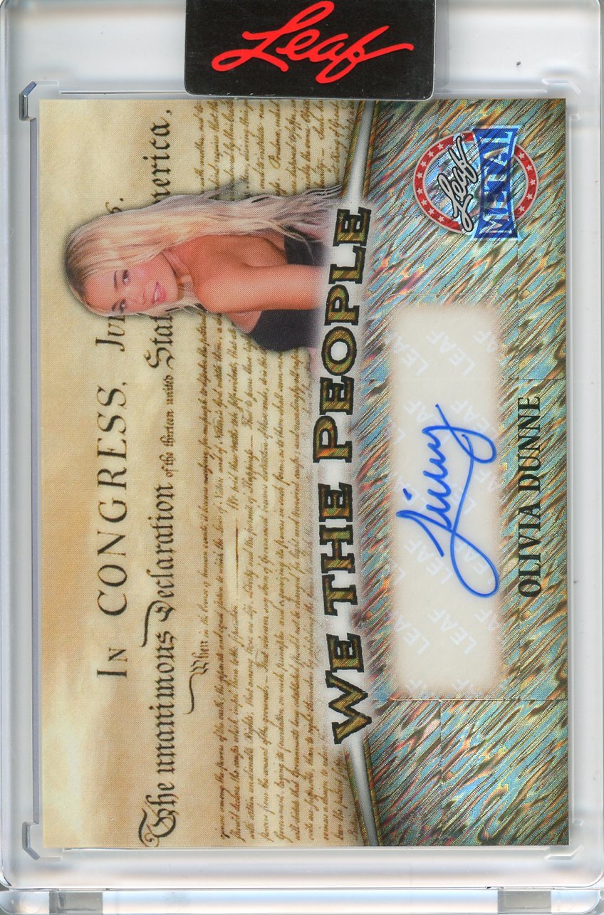 2026 Leaf Metal President's Day Olivia Dunne We the People 1/1 Auto