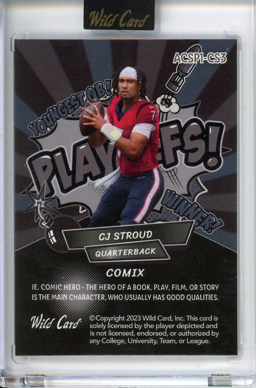 2023 Wild Card CJ Stroud Comix 18/18 ACSP1-CS3