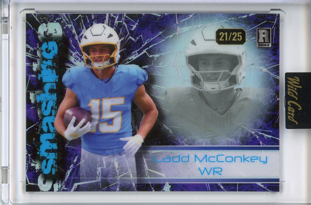 2024 Wild Card Alumination Ladd McConkey RC #AS-LM Smashing Purple /25