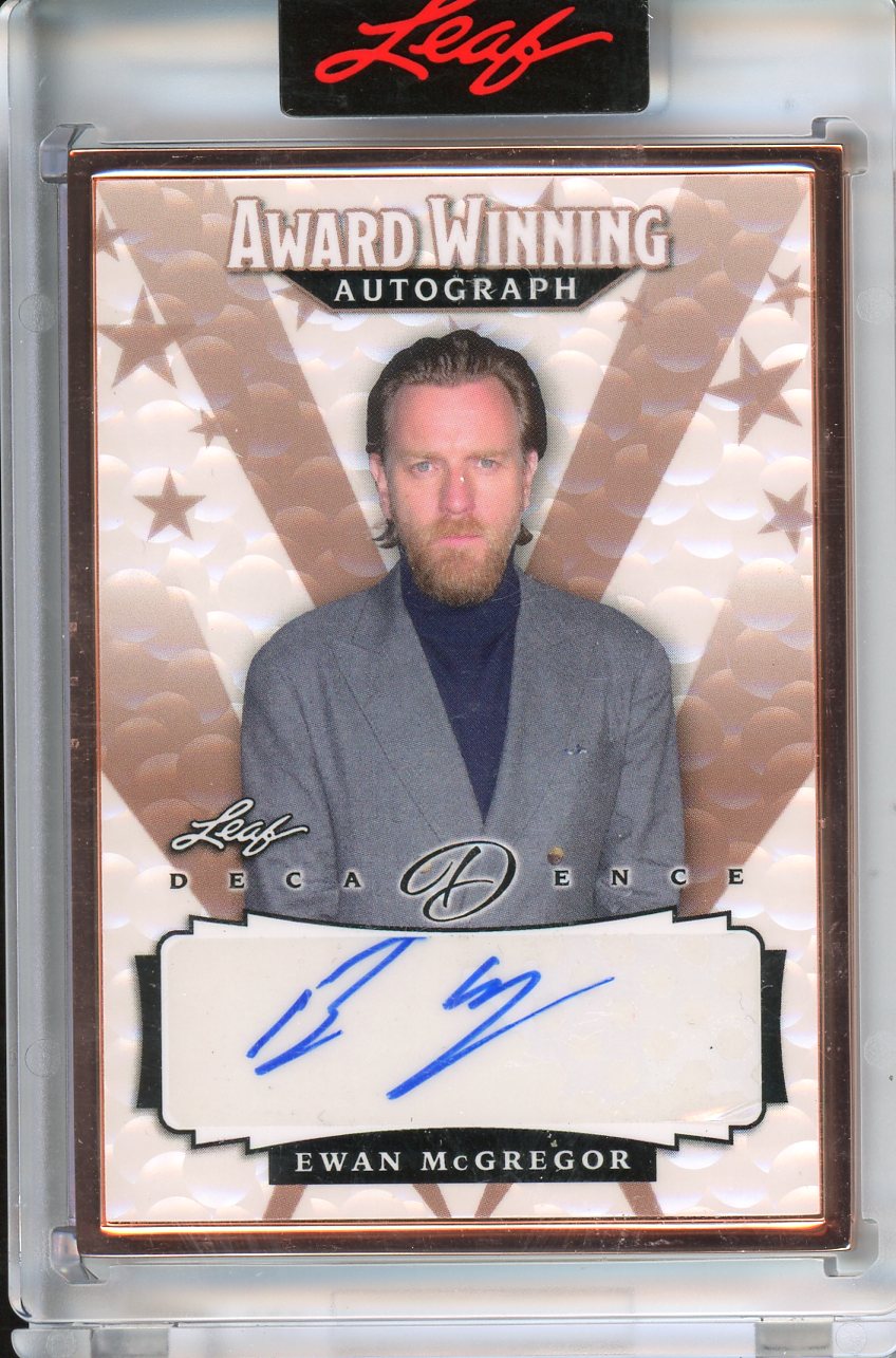 2023 Leaf Decadence Ewan McGregor Award Winning Autographs /10