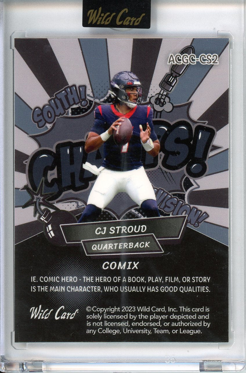 2023 Wild Card CJ Stroud Comix 19/25 ACGC-CS2