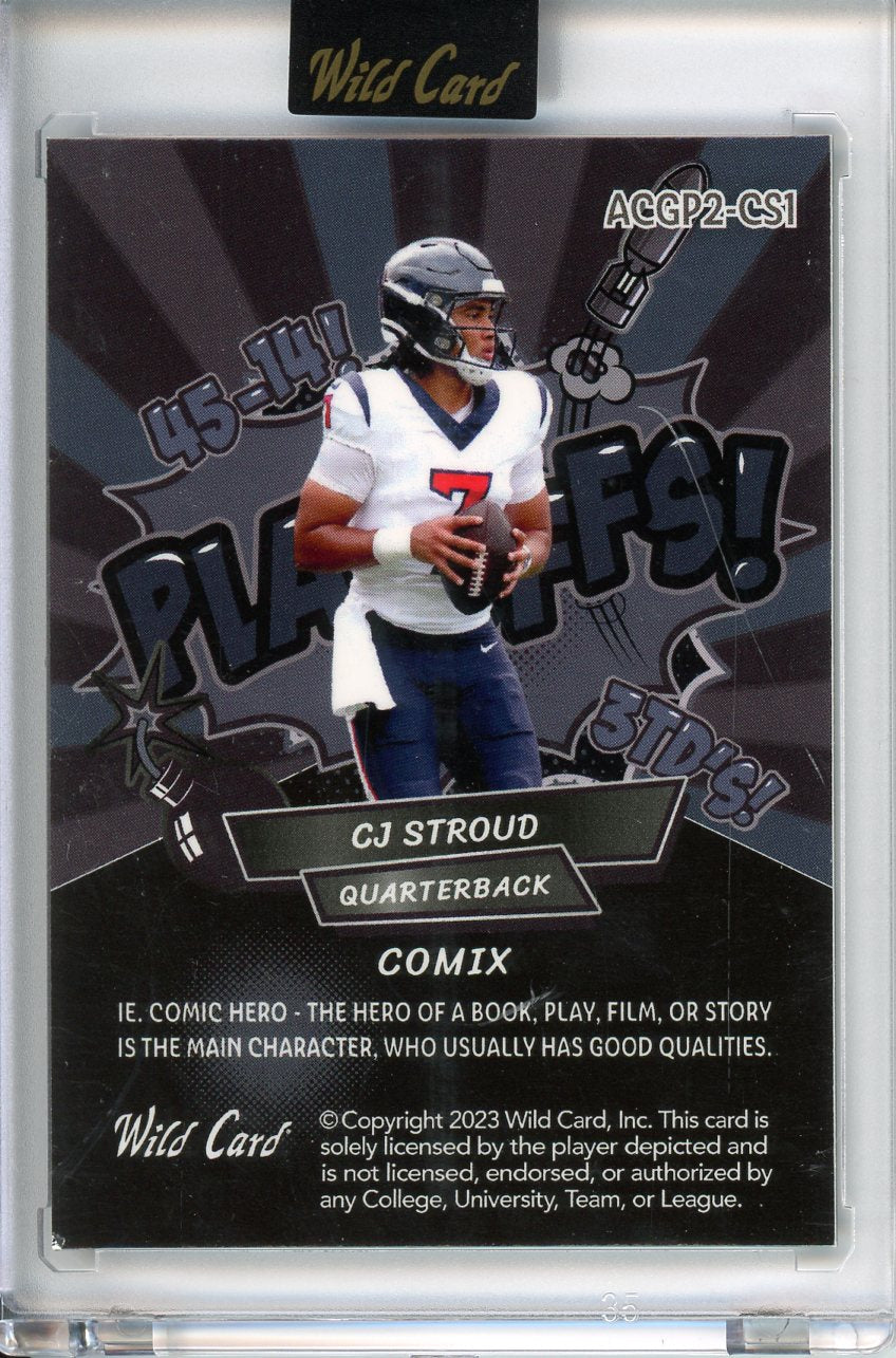 2023 Wild Card CJ Stroud Comix 10/18 ACGP2-CS1
