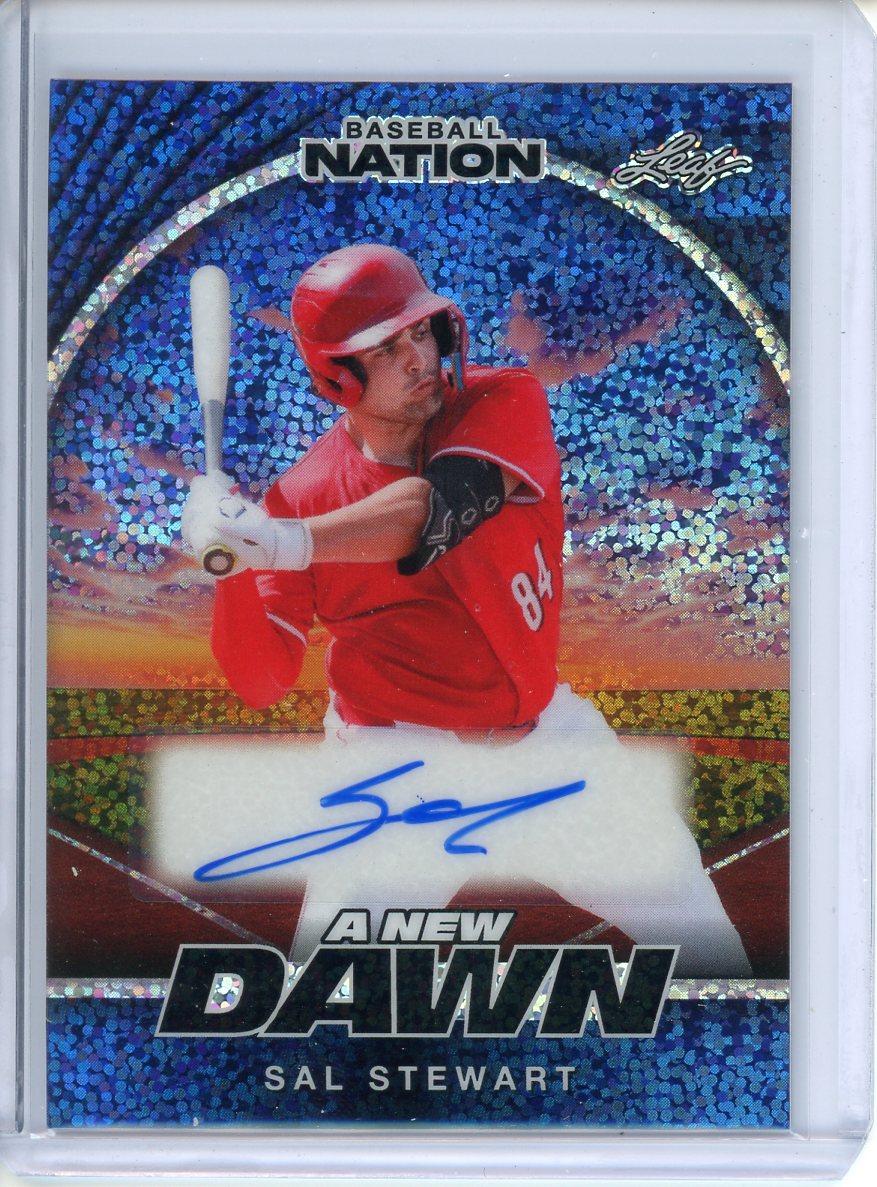 2025 Leaf Baseball Nation Sal Stewart A New Dawn Auto /7