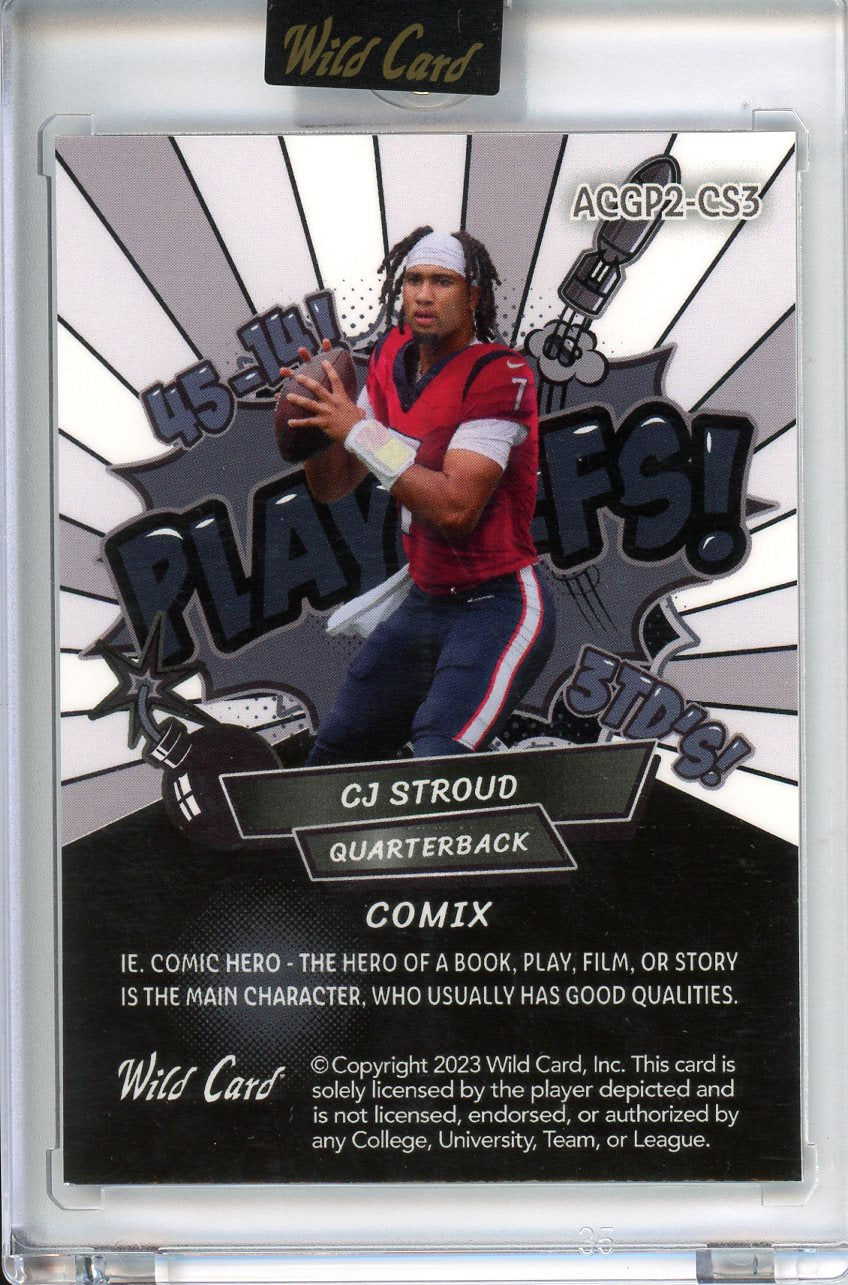 2023 Wild Card CJ Stroud Comix 4/10 ACGP2-CS3