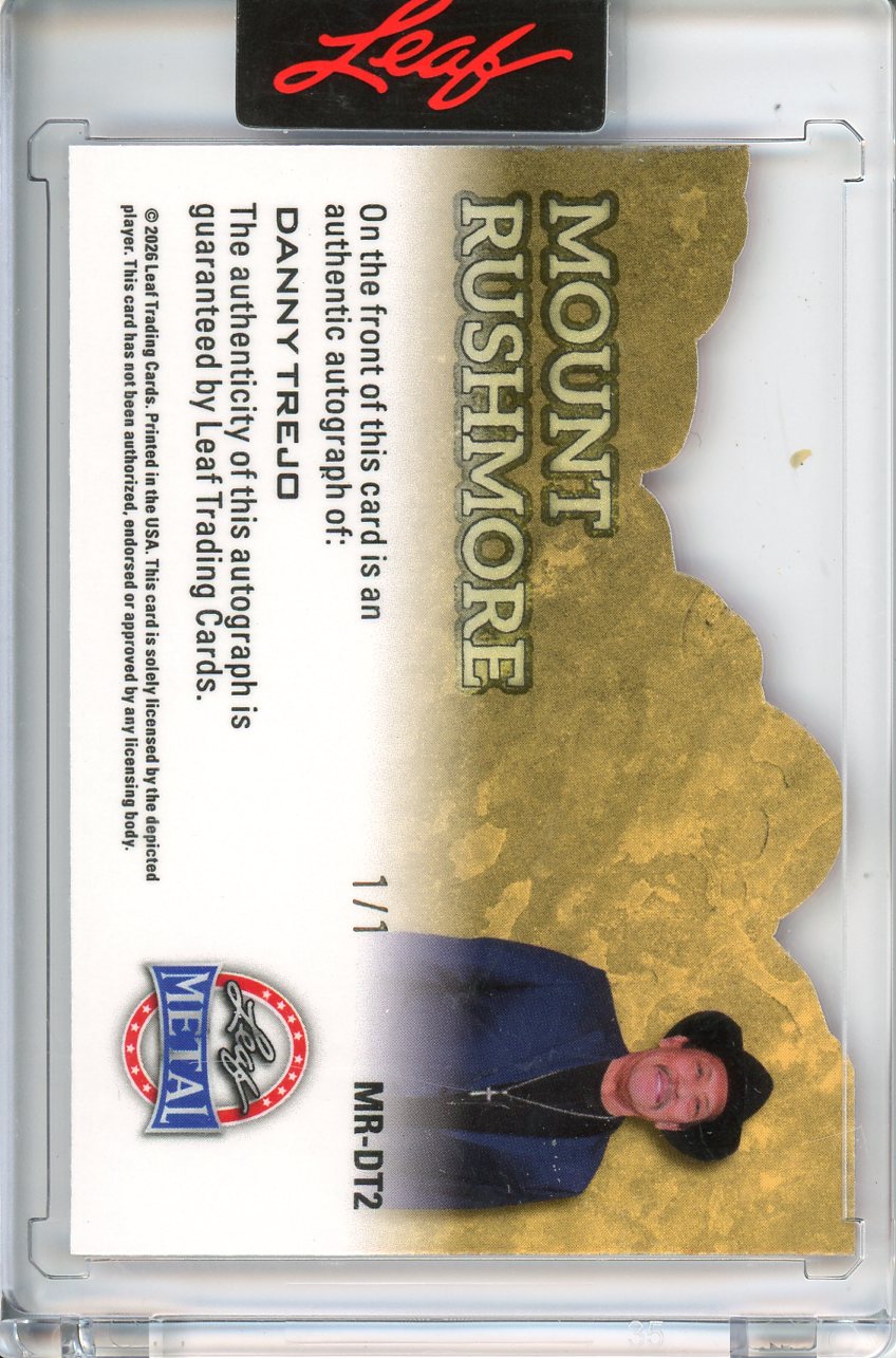 2026 Leaf Metal President's Day Danny Trejo Mount Rushmore Red Auto 1/1