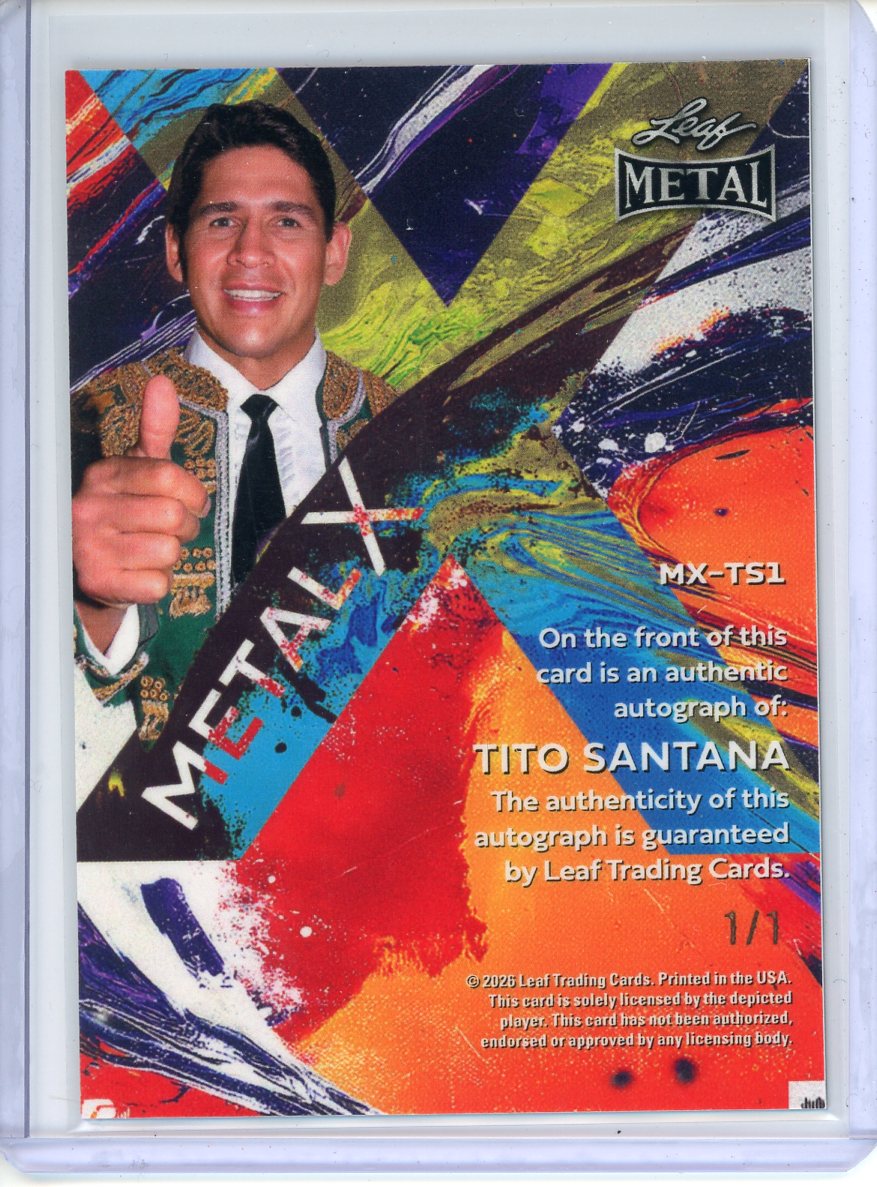 2026 Leaf Ring Kings Tito Santana Metal X Auto 1/1