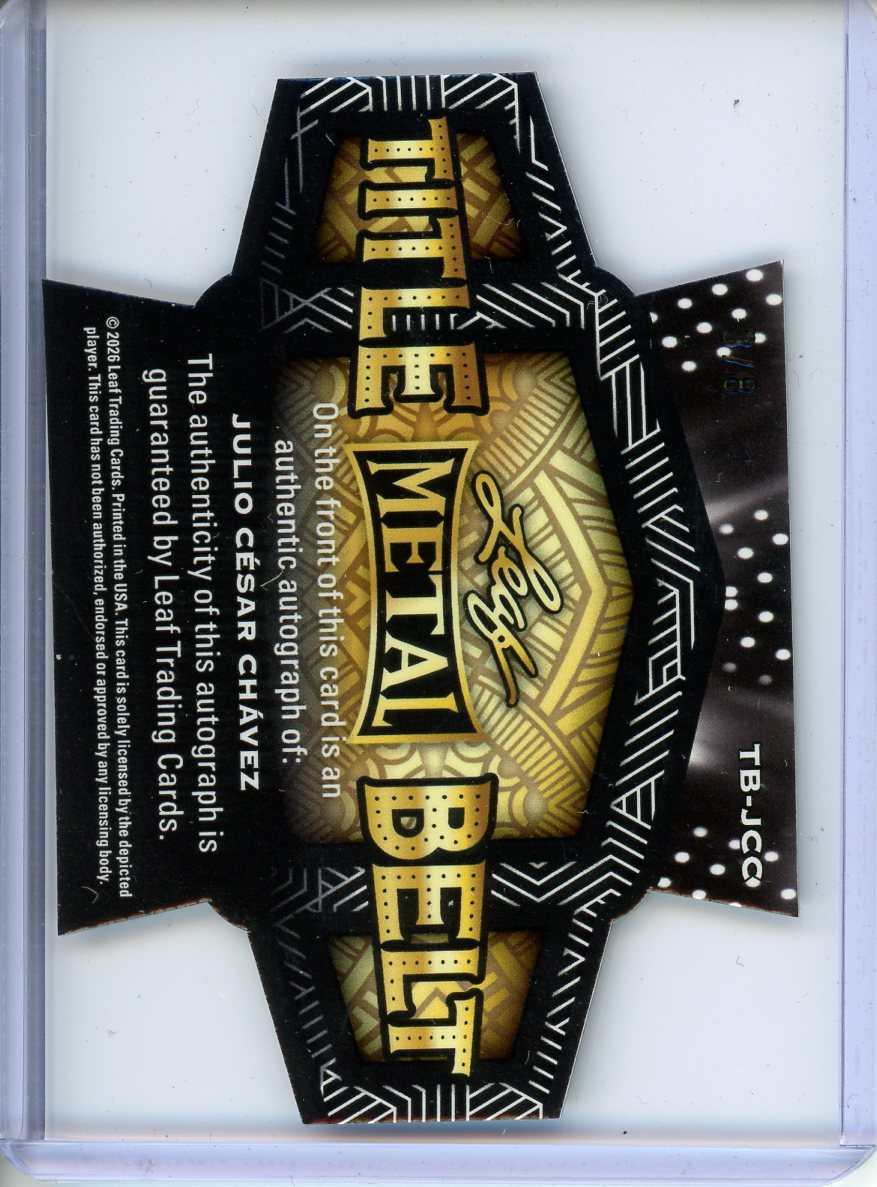 2026 Leaf Ring Kings Julio Cesar Chavez Title Belt Auto /8