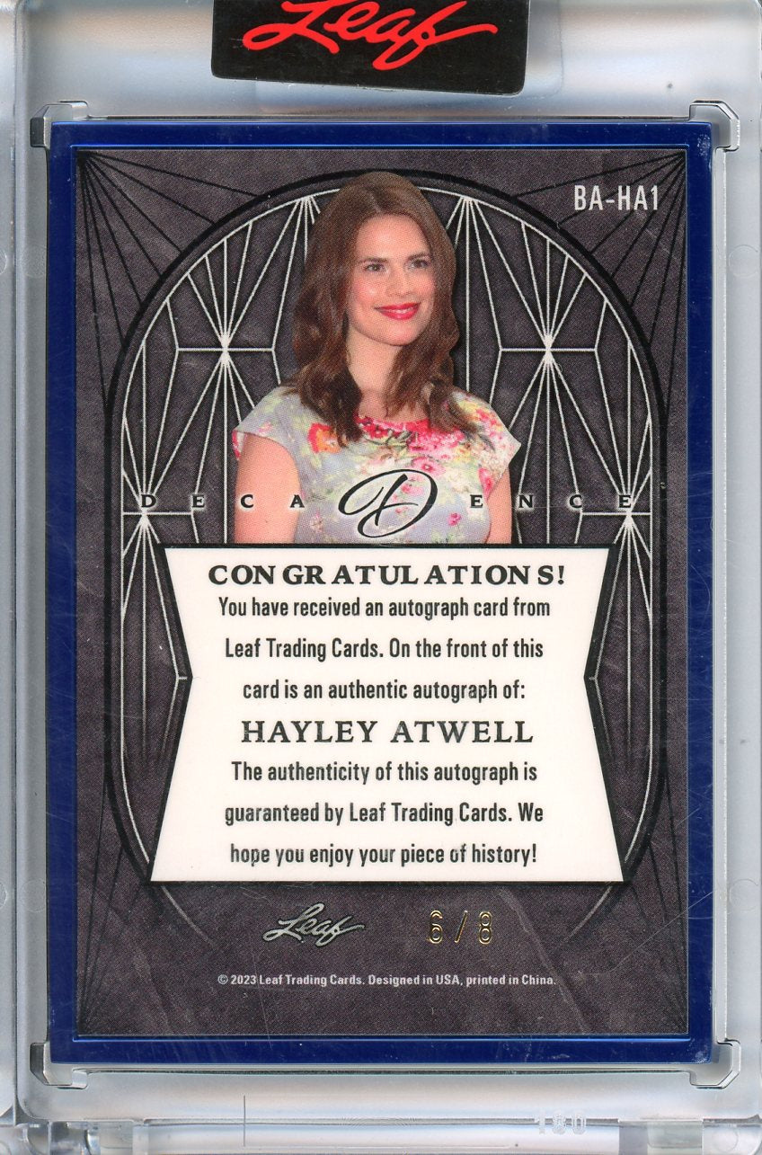 2023 Leaf Decadence Hayley Atwell Blue Auto /8