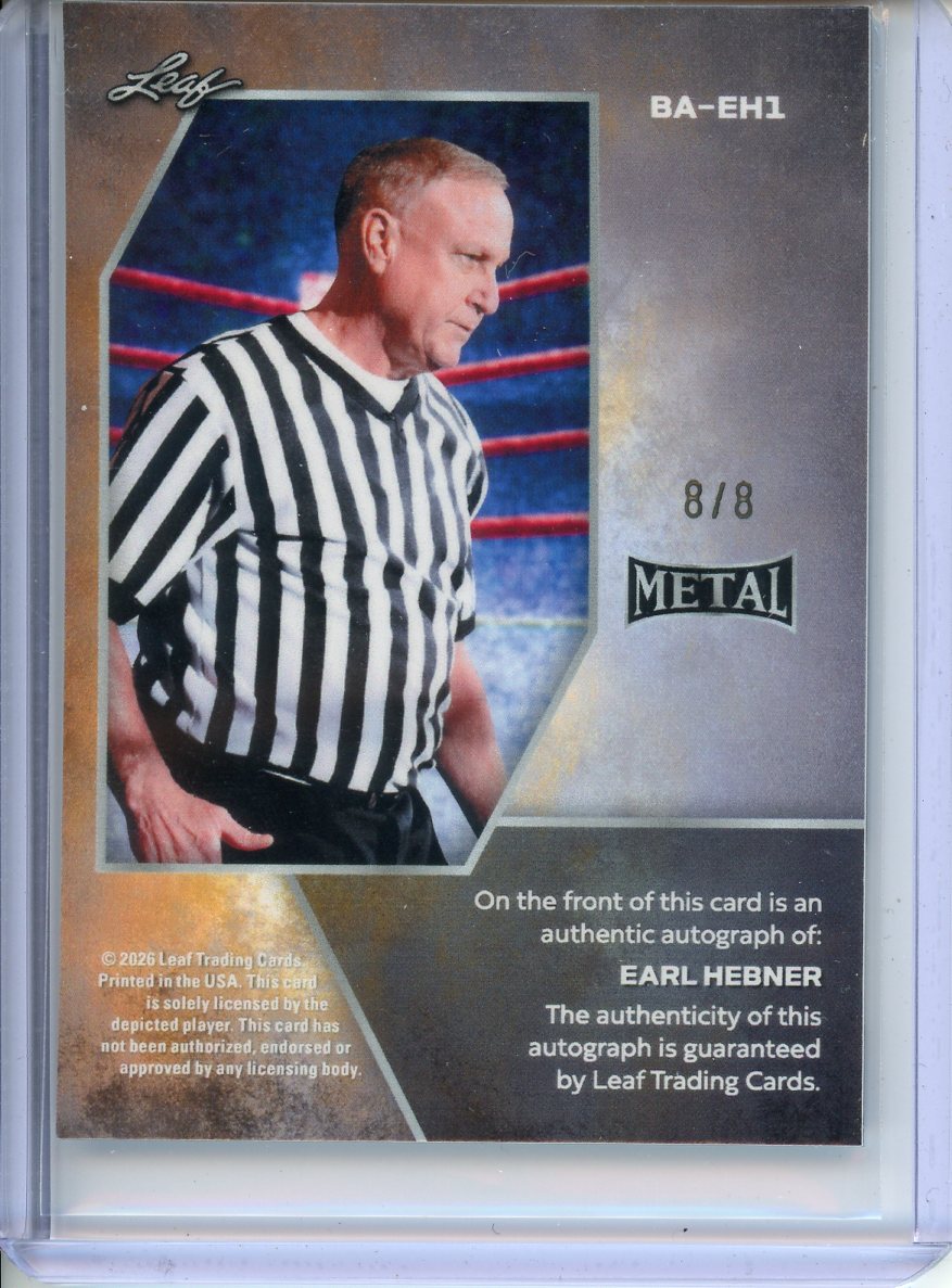 2026 Leaf Ring Kings Earl Hebner Auto /8