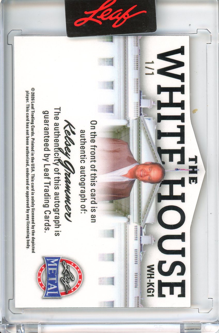 2026 Leaf Metal President's Day Kelsey Grammer The White House Gold 1/1 Auto