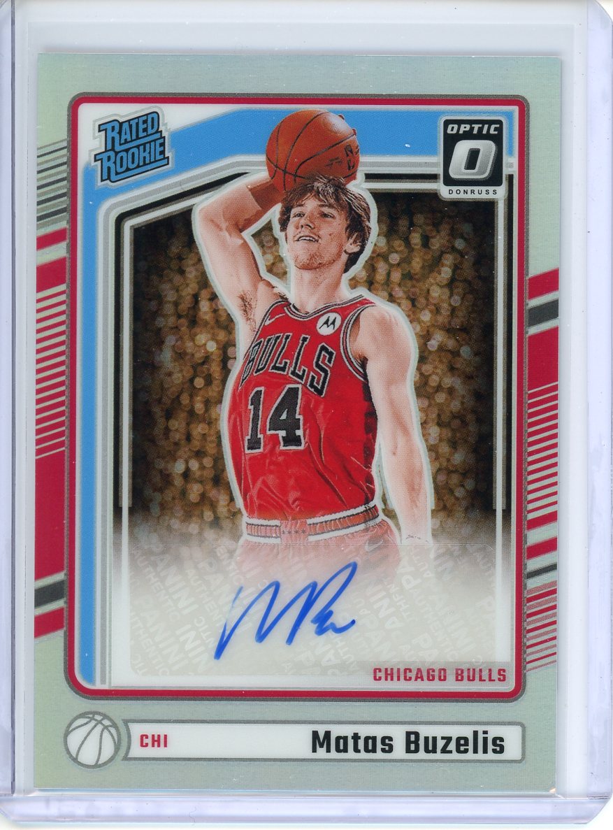 2024-25 Panini Donruss Optic Matas Buzelis RC #306 Holo Auto