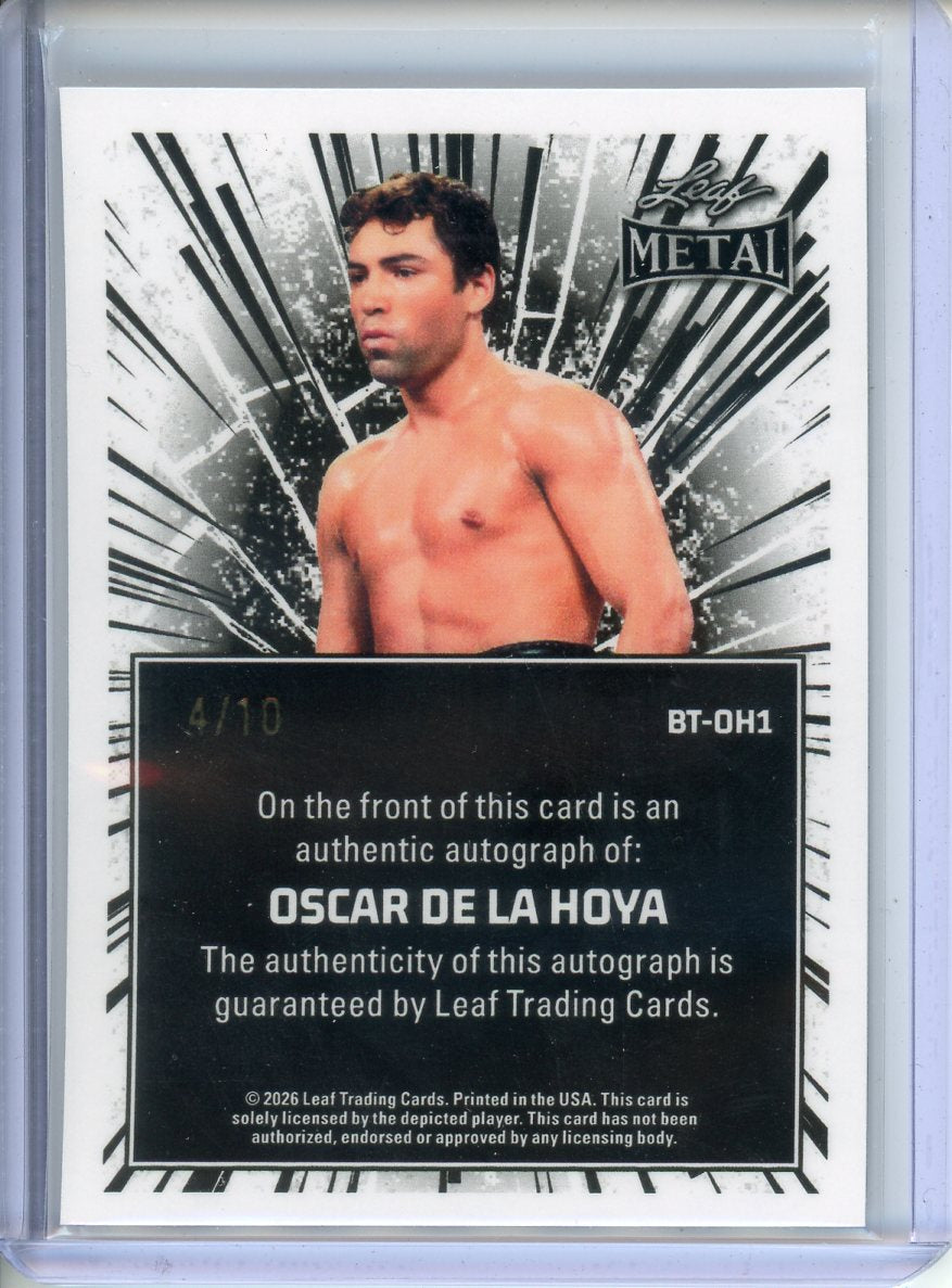 2026 Leaf Ring Kings Oscar De La Hoya Auto /10