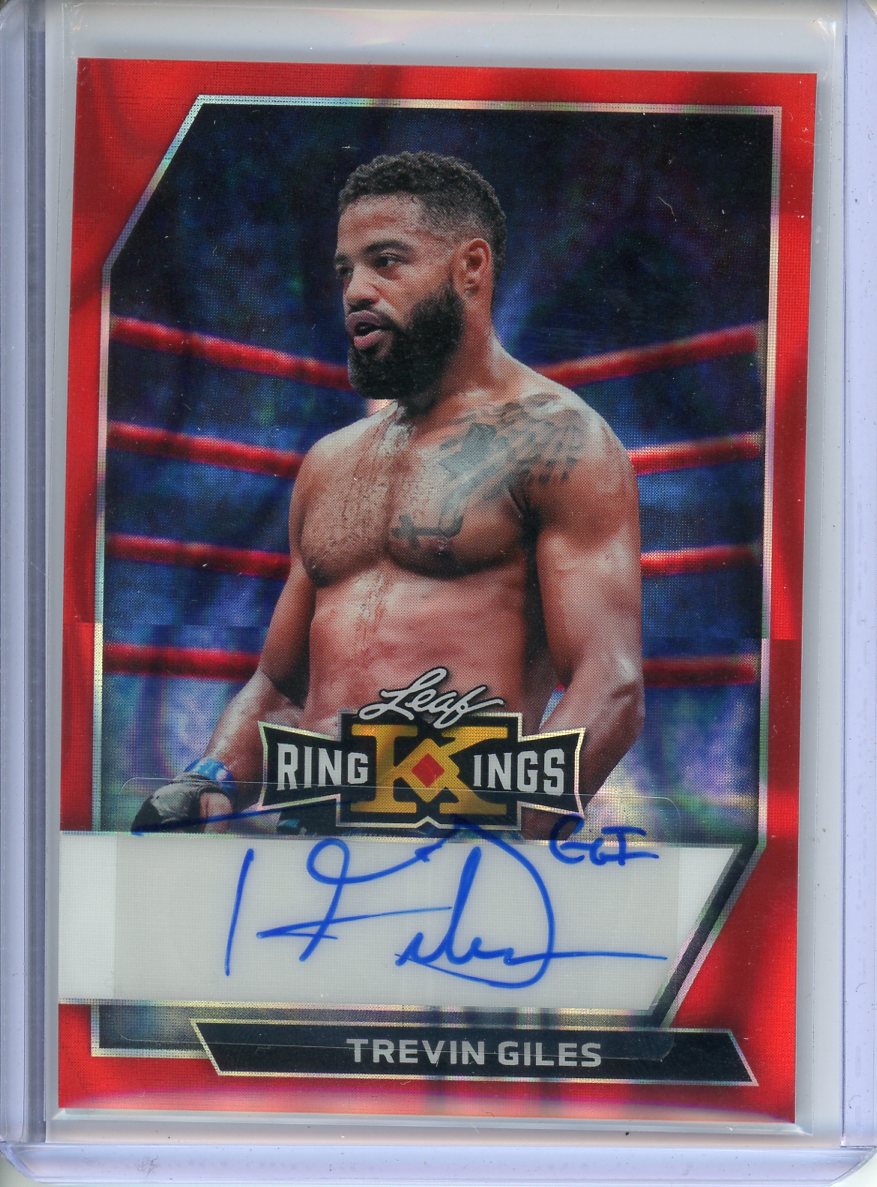 2026 Leaf Ring Kings Trevin Giles Autograph Red 1/4 BA-TG1
