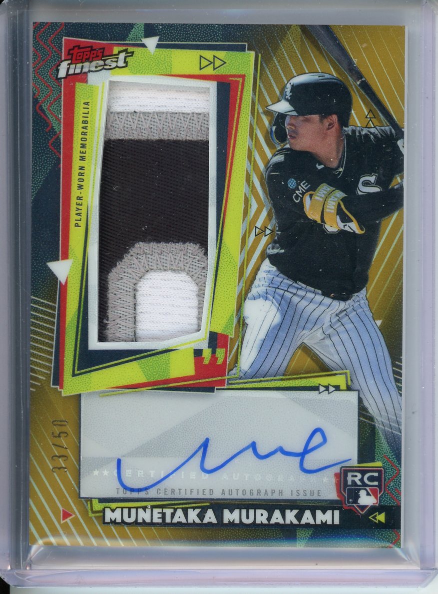 2026 Topps Finest Munetaka Murakami Rookie Auto Relic Gold /50 RPA-MM