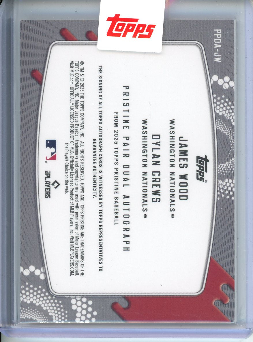 2025 Topps Pristine James Wood Dylan Crews Dual Auto /5 PPDA-JW