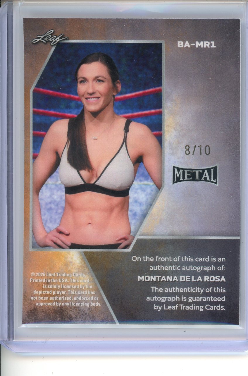 2026 Leaf Ring Kings Montana De La Rosa Refractor Auto 8/20