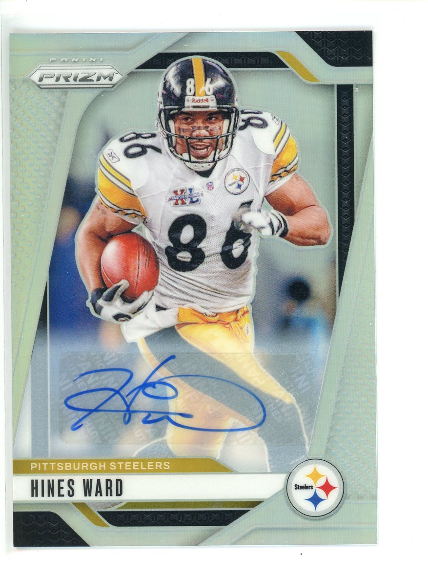 2024 Panini Prizm Football Hines Ward Silver Prizm Auto #247