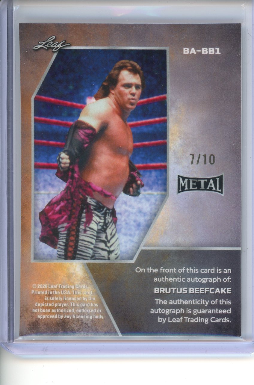 2026 Leaf Ring Kings Brutus Beefcake Auto 7/10
