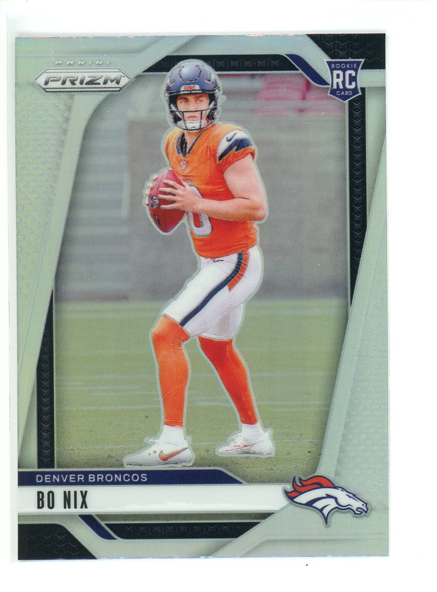 2024 Panini Prizm Bo Nix Silver Prizm RC #309