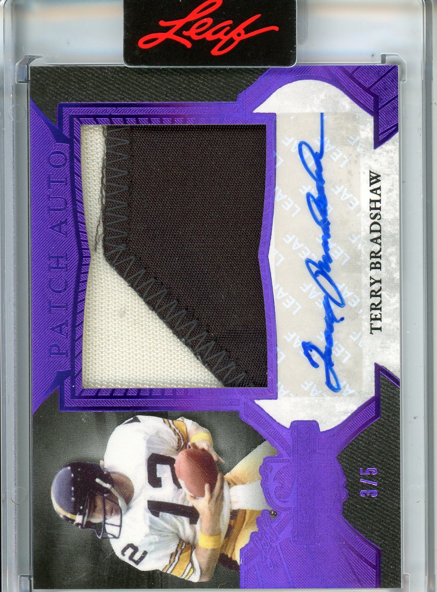 Leaf Spectacular 2026 Terry Bradshaw Patch Auto 3/5
