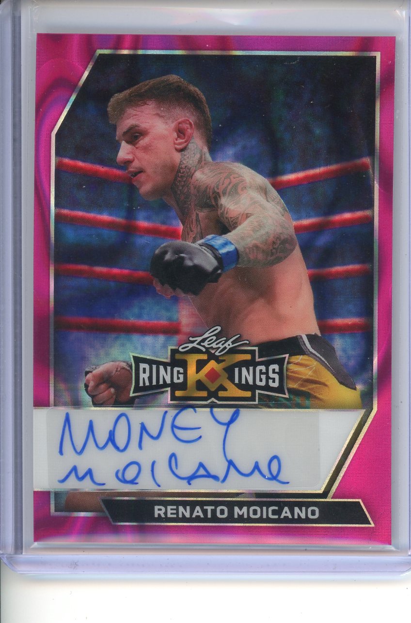 2026 Leaf Ring Kings Renato Moicano Pink Auto 5/6