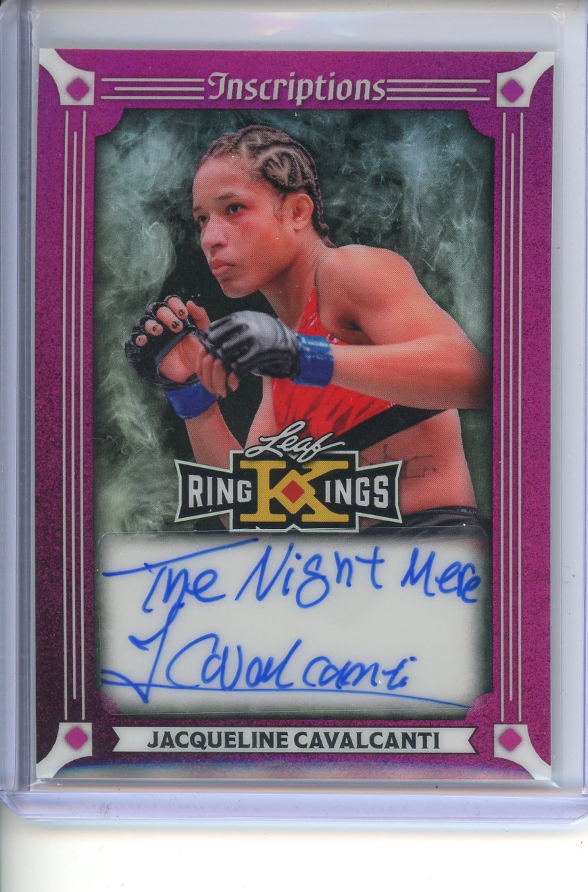 2026 Leaf Ring Kings Inscriptions Jacqueline Cavalcanti Pink Auto 4/6