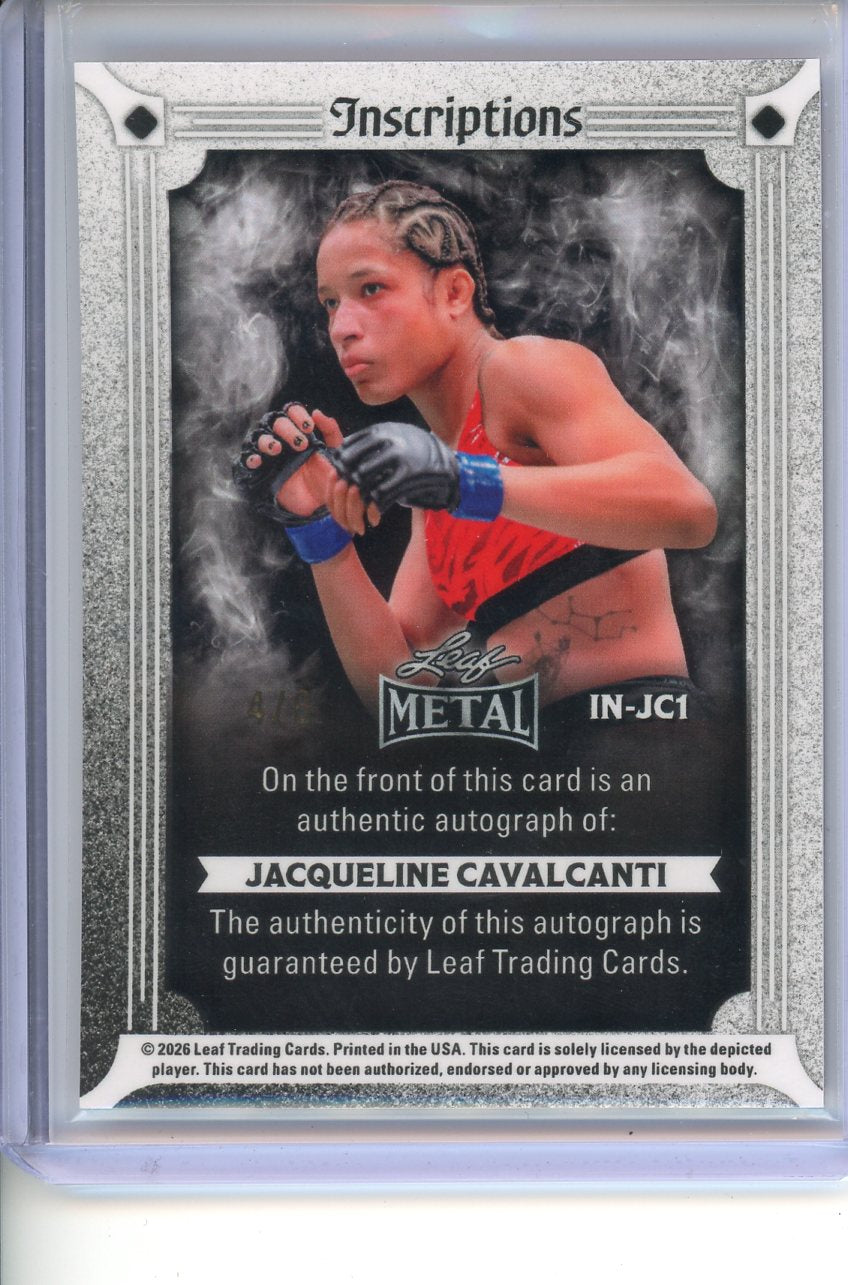 2026 Leaf Ring Kings Inscriptions Jacqueline Cavalcanti Pink Auto 4/6