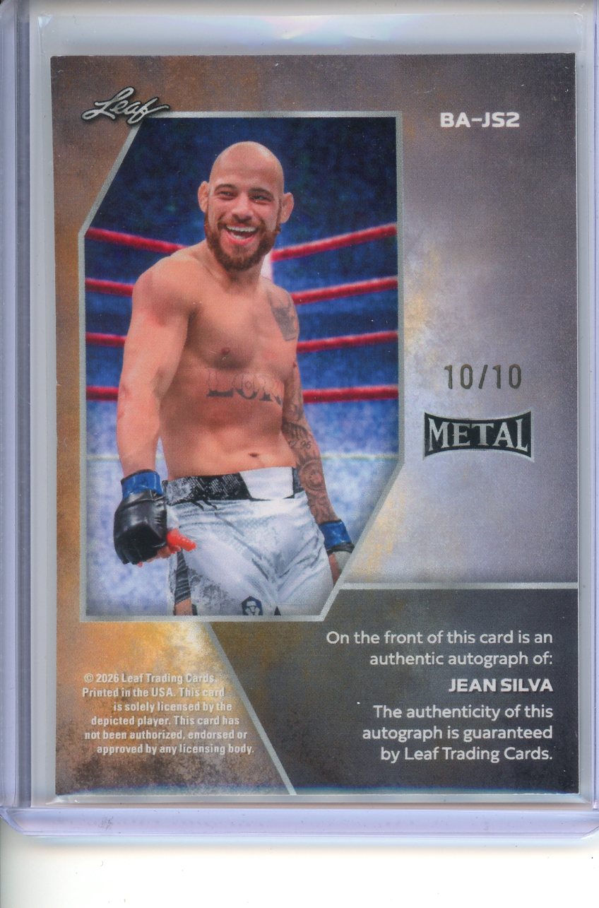 2026 Leaf Ring Kings Jean Silva Refractor Auto 10/10