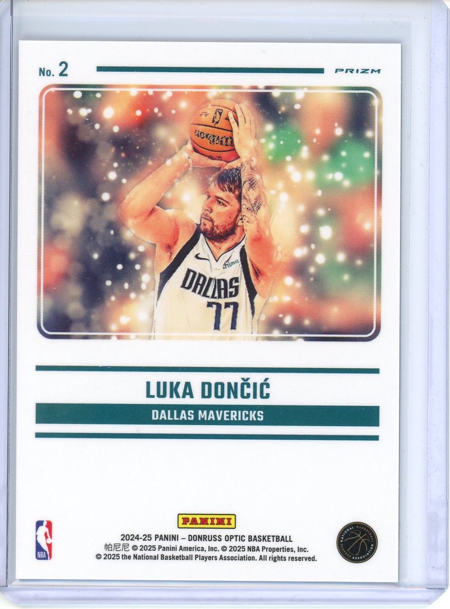 2024-25 Panini Donruss Optic Luka Doncic Mythical SSP C2